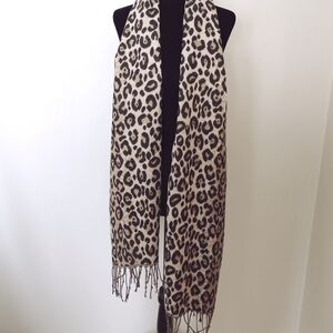 Cleo | Plush, Cheetah Animal Print Scarf